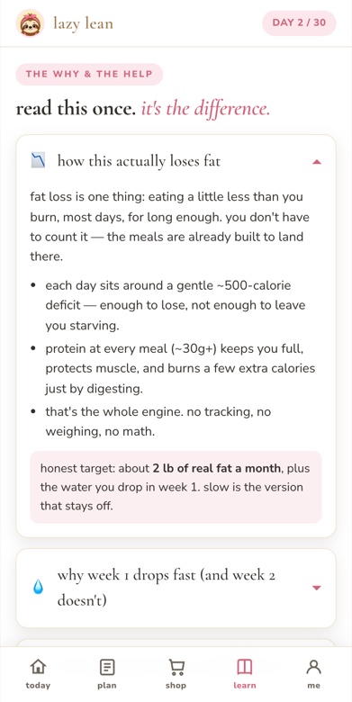 lazy lean app — learn